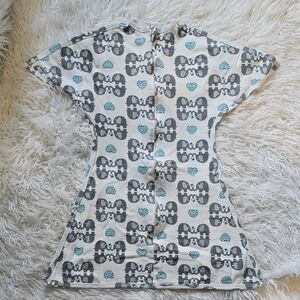 Elephants Zipadee Zip baby swaddle.